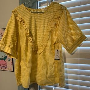 NWT Terra Sky woman’s size 1X yellow blouse
